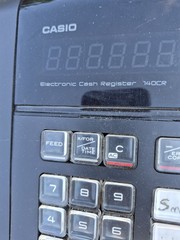 CASIO Model 140CR-1 Electronic Cash Register Till Retail Used Condition Parts