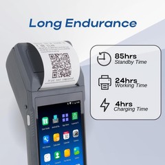 POS PDA Q2i Receipt Printer 58mm High Speed Thermal Printer with Android 11, …
