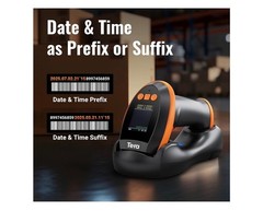 Tera Barcode Scanner Wireless with Screen Pro Version 1D 2D QR HW0009 Orange