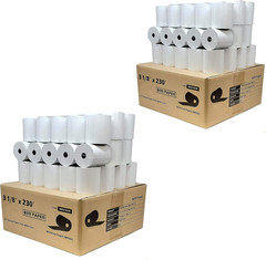 (55 GSM Solid Tube Core) Dropship 3 1 8 X 230 Thermal Paper (100 Rolls – 2 Cases