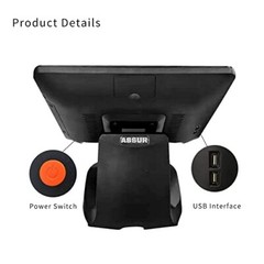 ASSUR AW9 15″ POS System, Cashier Register Machine w/ Touch Screen & Win10Pro