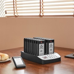 VEVOR Restaurant Wireless Pager System 16 Call Coasters Guest Queuing Calling