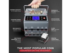 Cassida C300 Professional USD Coin Counter, Sorter and Wrapper/Roller, 300 coins