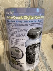 Shift 3 Auto Count Digital Coin Bank Automatically Totals Up Your Savings NEW