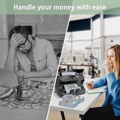 Cashtek N10 Money Counter Machine Mixed Denomination, Bill Value Counting for…