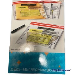 Tamper Evident 9 x 12 Inch Bank Deposit Bags. Two 25 Count Boxes 50 Bags Total