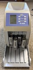 Royal Sovereign FS-4DA Fast Sort 4-Row Auto Coin Sorter Counter w Coin Wrappers