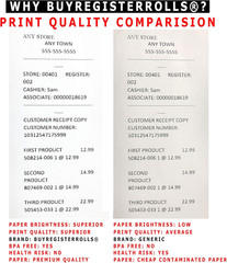 (50) 2 1/4″ X 165′ Thermal Paper for Sharp XEA507 XEA407 XEA207 ERA247 347 Sharp