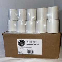 Two Ply Carbonless Rolls Easy Install Clear Crisp Copies White Canary 30 Rolls