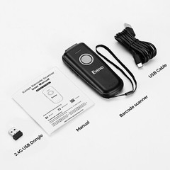 Eyoyo 2D Wireless Bluetooth Barcode Scanner Inventory Reader for Android iOS PC