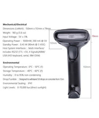 Honeywell Hyperion 1300G USB Handheld 1D Barcode Scanner Reader With USB Cable