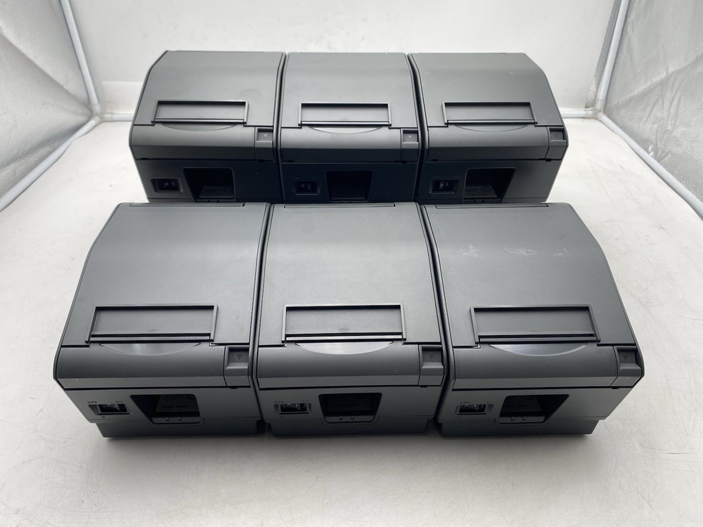 Lot of 6 Star Micronics TSP700 TSP743D Receipt Printer Serial/RJ11 No AC Adapter
