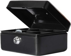 Compact Double Layer Cash Box with Key Lock – Versatile Money Organizer (5.9″)