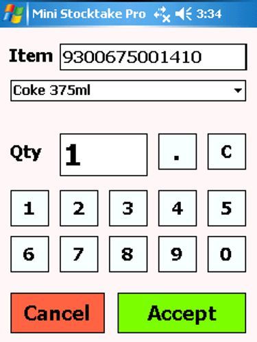Mini Pos Stocktake Software App PDA Inventory Stocktaking Barcode Scanner