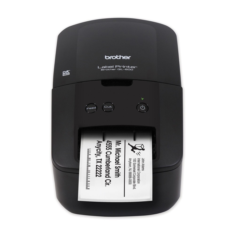 Brother QL-600 Direct Thermal Monochrome Desktop Label/Receipt Printer