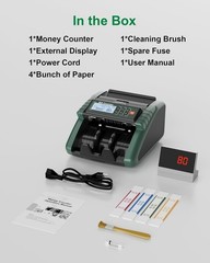 *NEW* Aneken AL-1000 Money Counter Machine, Counterfeit Detection Multi Currency