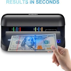 Counterfeit Bill Detector with UV LED Light, Advanced UV Counterfeit Money De…