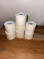 Lot of 7 Vintage Adding Machine Paper Rolls 2.25″ Wide Calculator Register Tape