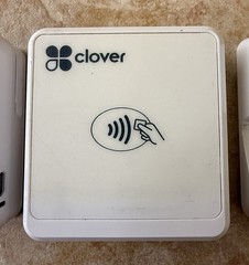 LOT OF 2 Clover GO RP-457 Contactless Card Reader |White | Mobile POS w 1 Dock
