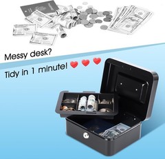 Compact Cash Drawer with Removable Tray & Dual Lock – Essential Storage Solution