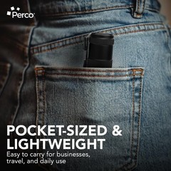 Perco Counterfeit Flashlight Portable & Reliable Device with UV Light Detect…