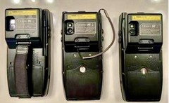 Glacier M3 Orange Handheld Barcode Scanner Lot Of 3 W/Docks & Cradles Mobile PC