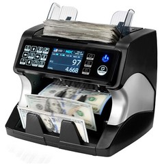 MUNBYN Bank Grade Mixed Money Counter Counterfeit Detection Bill Value Counter
