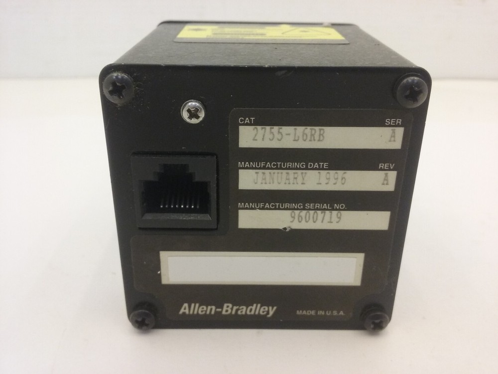 ALLEN BRADLEY 2755-L6RB BAR CODE SCANNER ATOMSCAN RASTER SCAN BEAM SERIES A