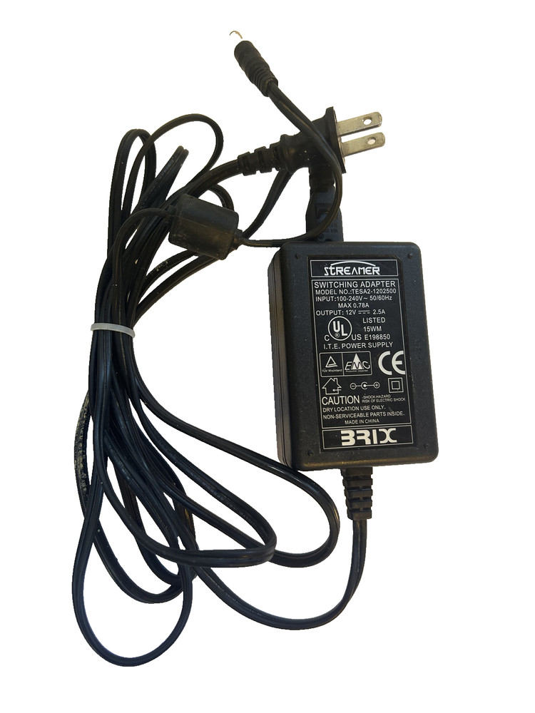 Streamer TESA2-1202500 Switching Adapter Power Supply 12V 2.5A Genuine Original