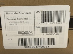 EVO 2D Barcode Scanner POS-X part number EVO-SG1-ADU with stand/NEW/JUA2900