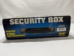 MMF Industries Locking Fire-Retardant Security Cash Box 12.75″x8.25″x4″