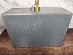 ☆Vintage☆ ~Steel master Metal Cash Box Art Steel Co. Heavy Duty~ ☆LOOK☆