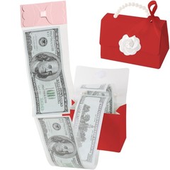 Money Pull Box For Cash Mini Rose Handbags With 30 PCS Bags For Birthday