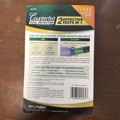 Dri-Mark® Smart Money Counterfeit Detector Pen with Reusable UV LED Light