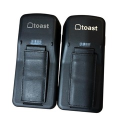 Lot of 2 Toast Go 2 Handheld POS Tablet TG200 w/ 1 Original Charging Cable Clean
