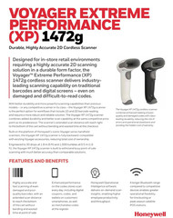 Honeywell Voyager Extreme Performance XP 1472g Wireless Barcode Scanner