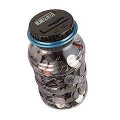 Coin Piggy Bank Saving Jar, Digital Coin Counter with LCD Display Large Capac…