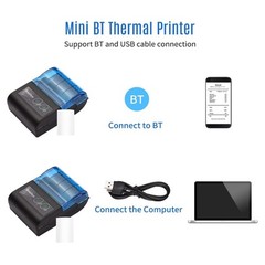 Portable 58mm Thermal Receipt Printer BT USB Wireless Android POS New