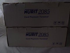 2 New Nurit 2085 Credit Card Payment Terminals NOB