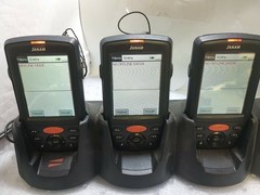 – LOT OF 3 JANAM XM66 WINDOWS MOBILE 6.1 HANDHELD COMPUTERS W/ CRD-P4 CHARGER