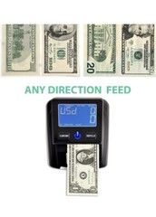 Aibecy Portable Fake Counterfeit Bill Detector & Counter IR MG/UV Dollar Euros