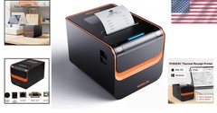 80mm Thermal POS Printer with Auto Cutter – USB, Serial, Ethernet Connectivity