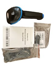 WoneNice Barcode Scanner Wireless 2-in-1 2.4Ghz Wireless+USB 2.0 Wired Handhe