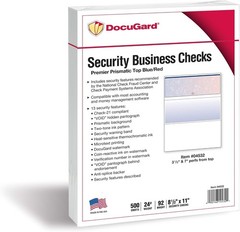 Top-Loading Business Checks with Perforations for Easy Separation, 500 Sheets