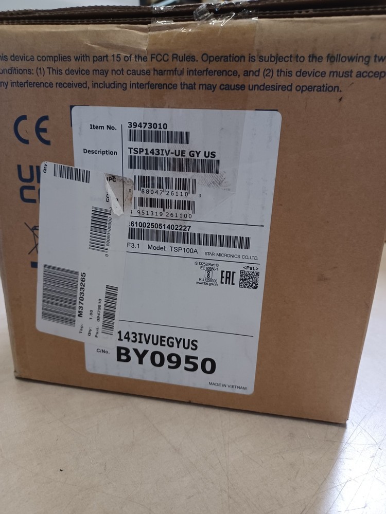 STAR Micronics TSP100 Direct Thermal POS Receipt Printer (TSP143IV-UE)