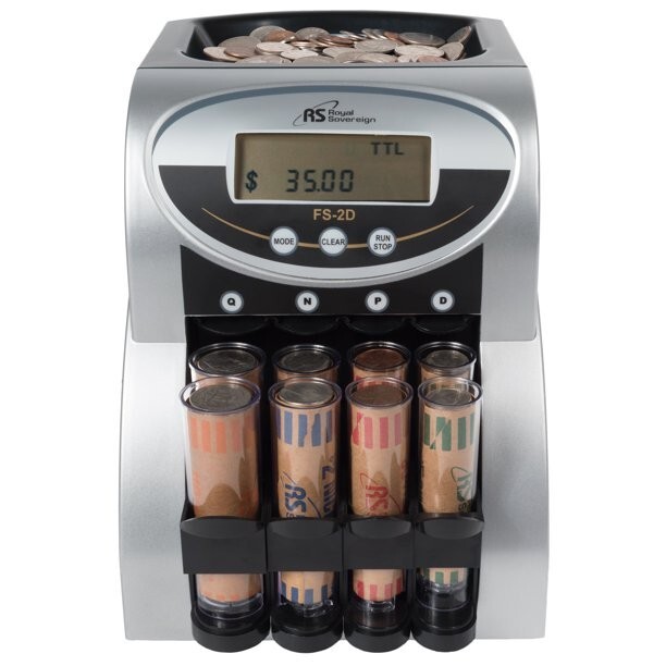 Commercial Coin Counter Sorter Machine Fast Sorting Digital LCD Money Change