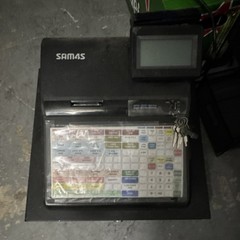 SAM4S Electric POS Cash Register Lockable Key Opening with Keypad and Display