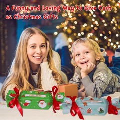 16 PCS Christmas Money Pull Gift Box Surprise Cash Holder 200 PCS Bags