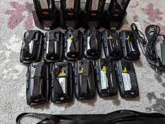 Lot of 15 Janam XM66 Mobile Computer Barcode Scanner XM66W w/ Charger & Lanyards