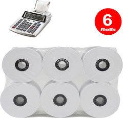 6 Rolls 2 1/4″ x 150FT Adding Machine Tape Cash Register Calculator Paper